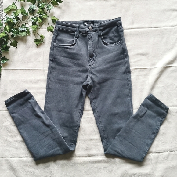 Zara Denim - ZARA grey skinny jeans.